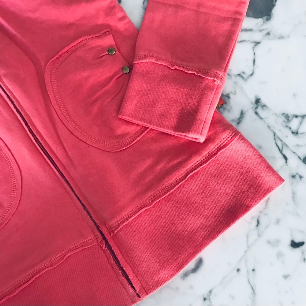 NEW Coral Zip Up with Gold Details - Picture 7 of 16